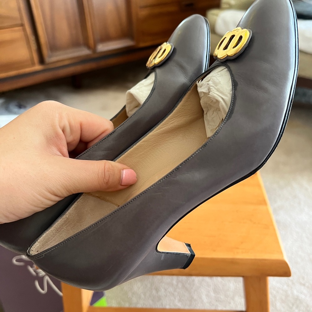 Gray gold accent Salvatore Ferragamo Shoes